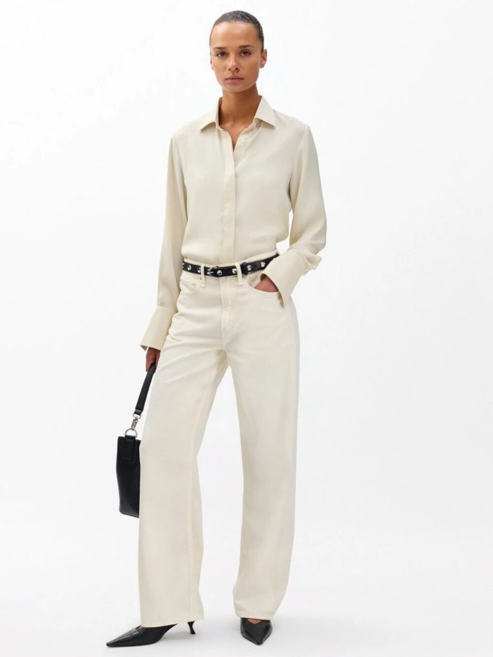 Rag & Bone Logan Wide Leg Jeans Size 28